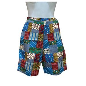 Handmade Patchwork Short Pants Vintage Patchwork Shorts XS/S